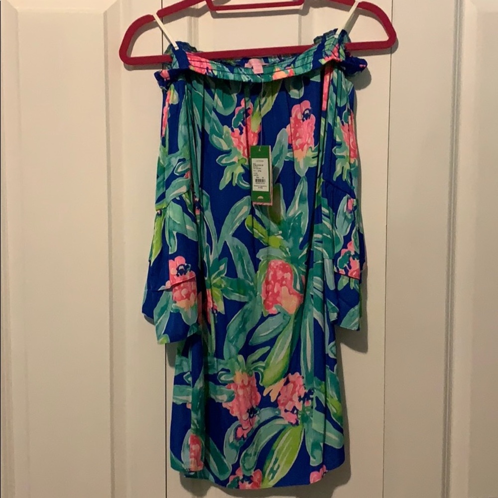 Lilly Pulitzer Tobyn Tunic Dress Ikat Blue
